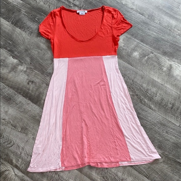 Lacoste Dresses & Skirts - Lacoste Dress Shift Cotton Pink Red Sporty Tshirt Dress